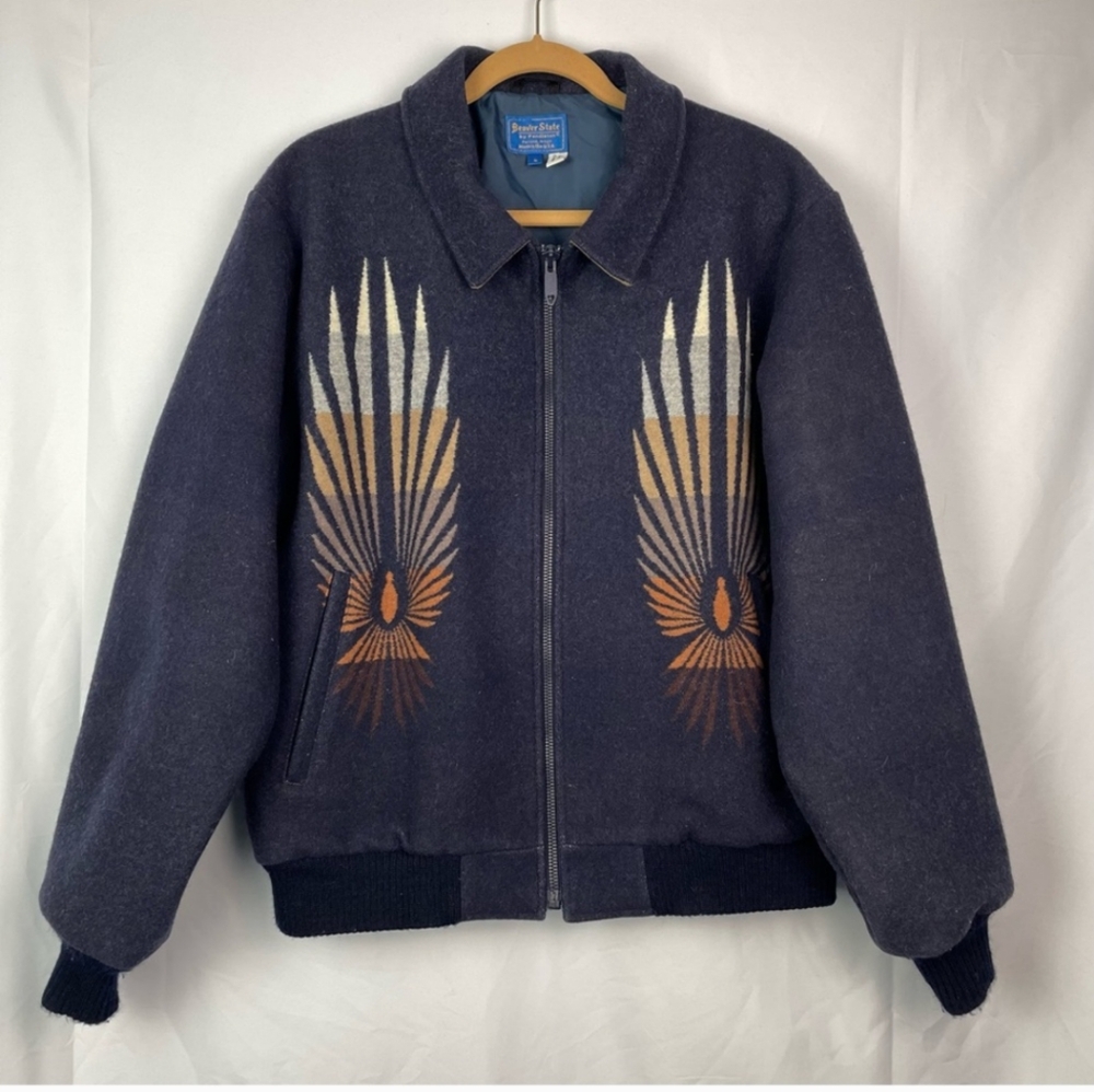 Pendleton Beaver State Aztec Wool Jacket Coat Lar… - image 2